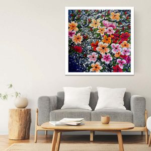 Frangipani Lumina Canvas Print