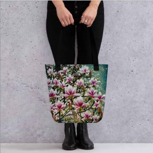 Magnolia Celestia – Floral Art Tote Bag