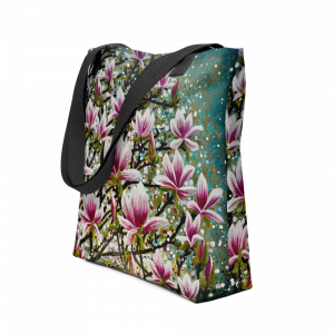 Magnolia Celestia – Floral Art Tote Bag - Image 3